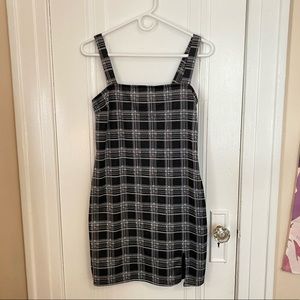 Host Pick✨ F21 Black plaid tank top dress